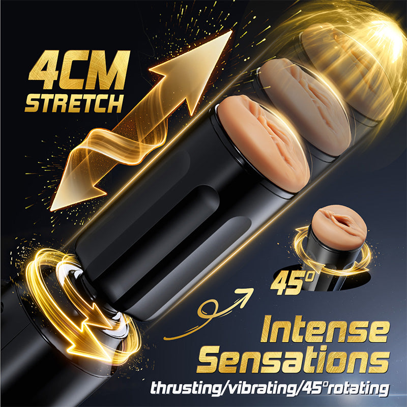 ThrustMax Hands-Free Use Fully Automatic Masturbation Cup (with stand)