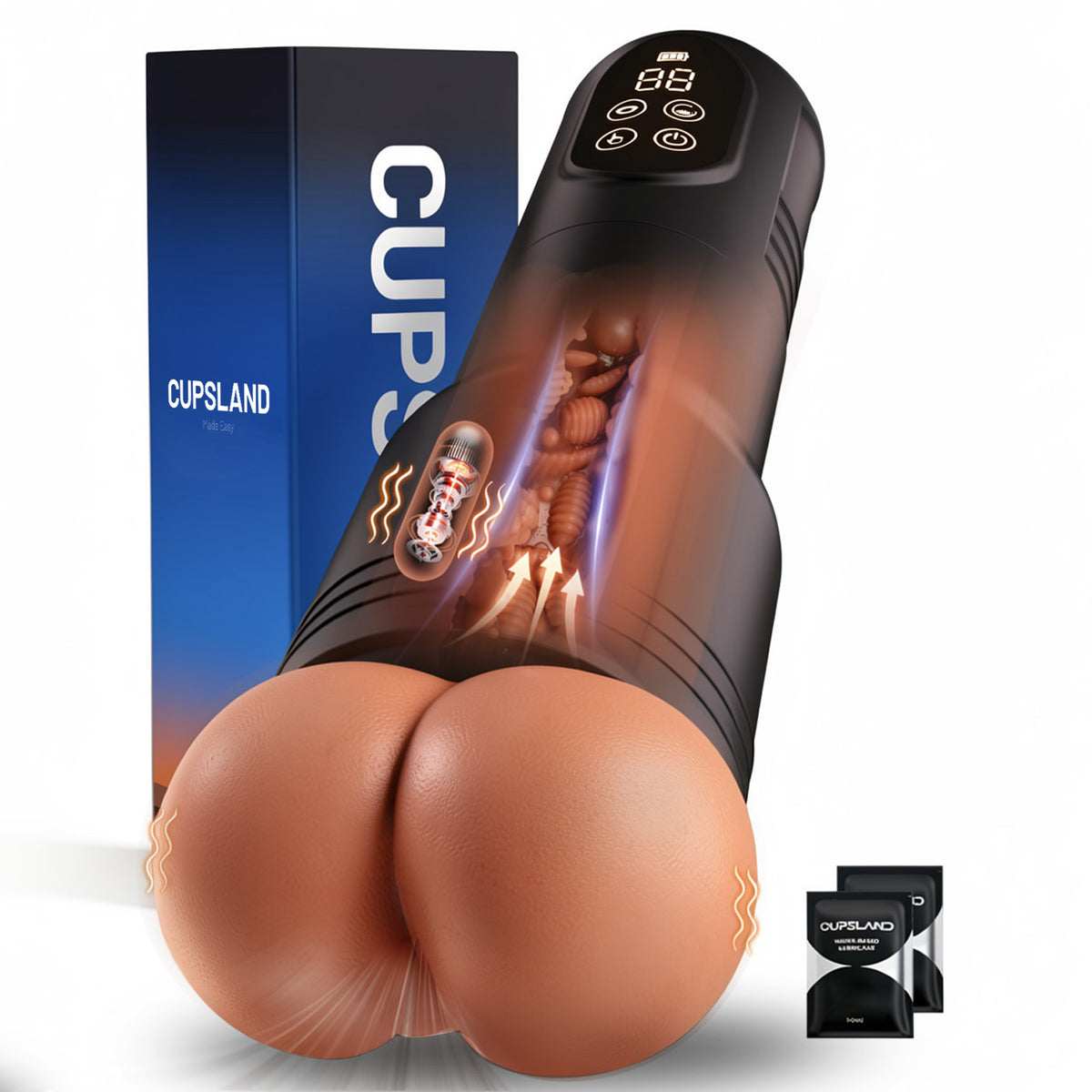 Cupsland Automatic Male Masturbator Sex Toys for Men Realistic Ass Toys