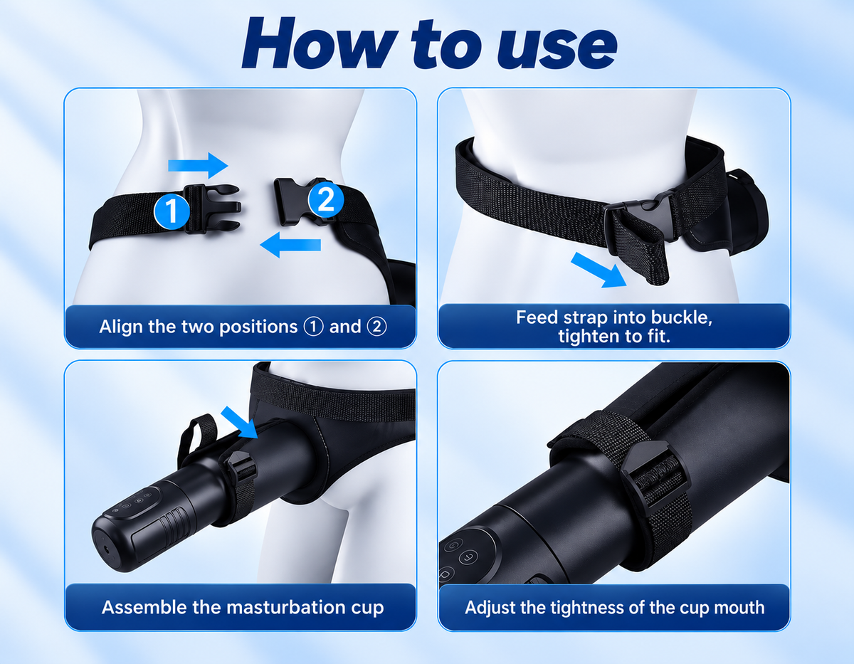 Cupsland product displayed with a compatible hands-free belt